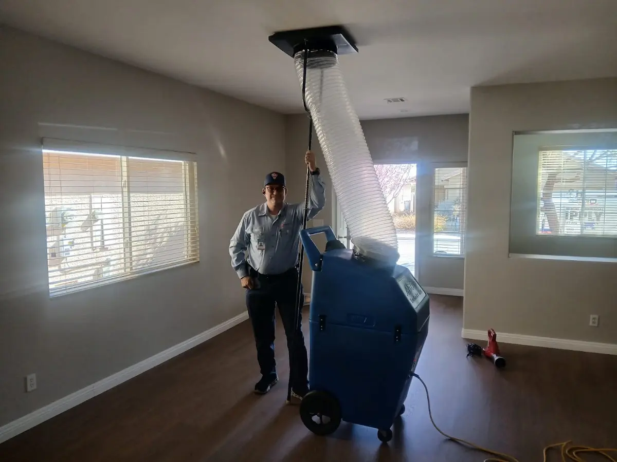 Professional Dryer Vent Cleaning work inside a Fort Walton Beach home